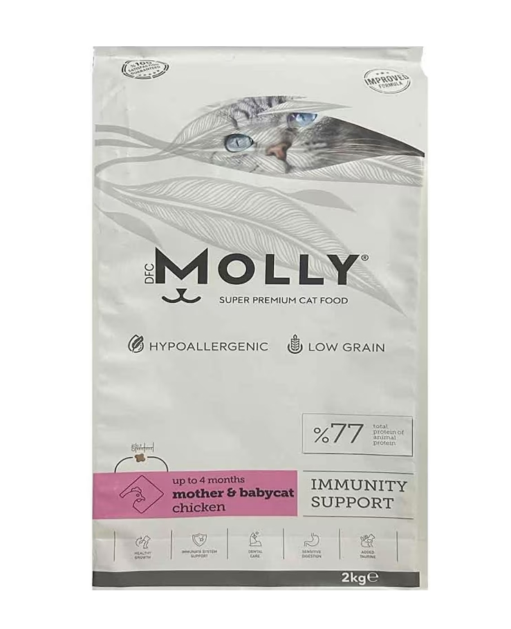 Molly Mother Babycat Tavuklu Yavru Kedi Maması 2 Kg