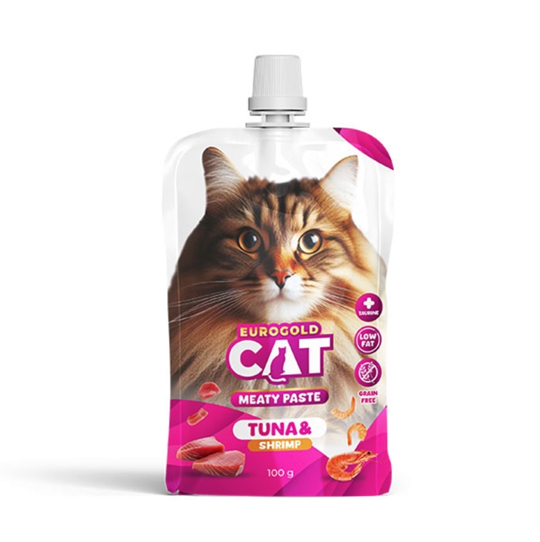 EuroGold Cat Et Ezmesi Kedi Ödülü Ton Balığı-Karides 100 Gr