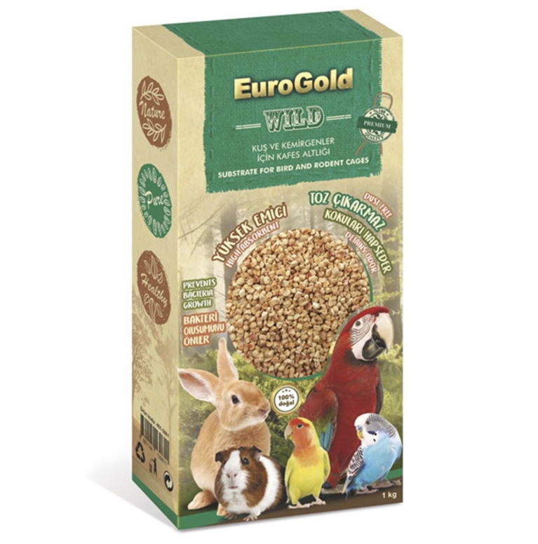 EuroGold Kuş ve Kemirgen Kafes Altlığı 1 Kg