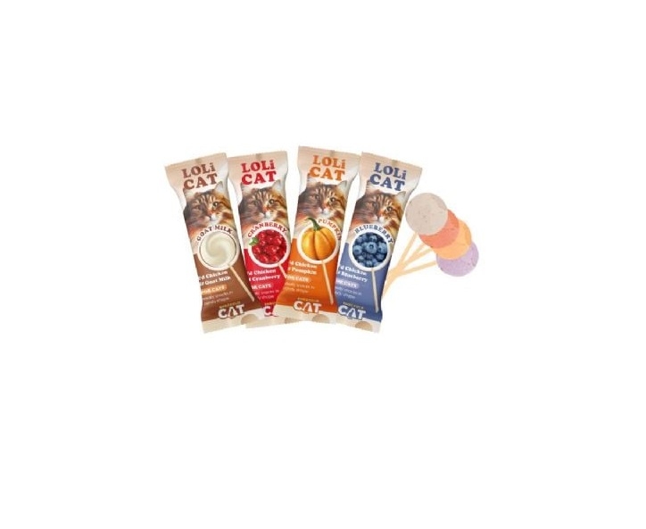 LoliCat 4 Çeşit Kedi Lolipop Ödülü Karışık 1,5 Gr x 15 adet