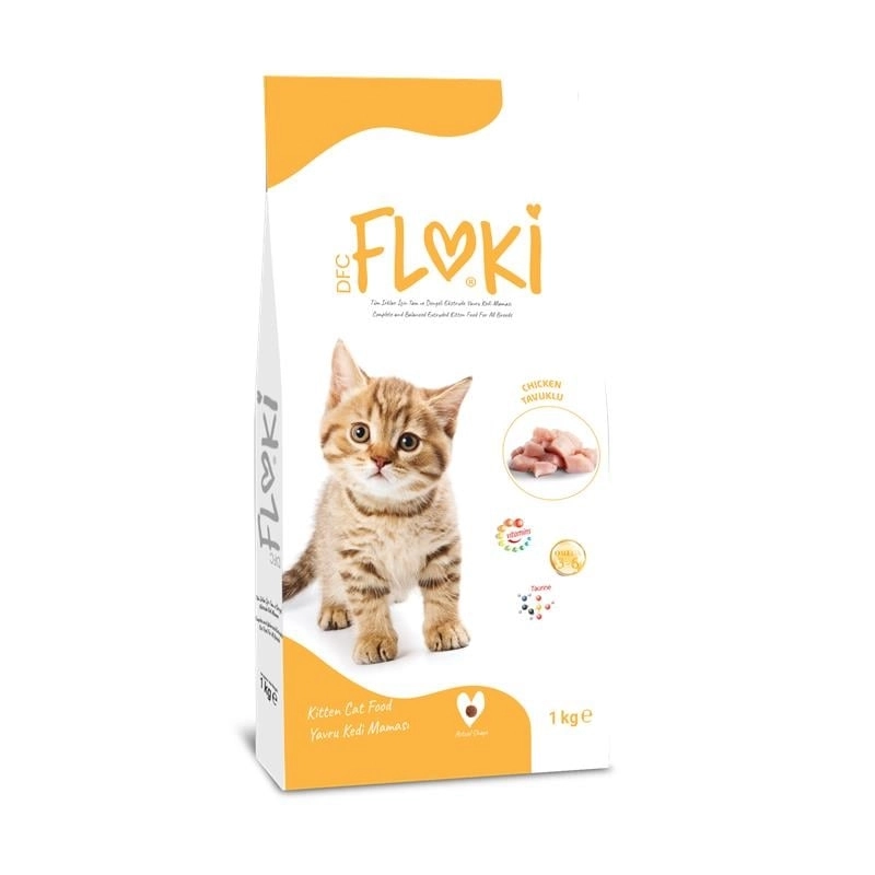 Floki Kitten Tavuklu Yavru Kedi Maması 1 Kg