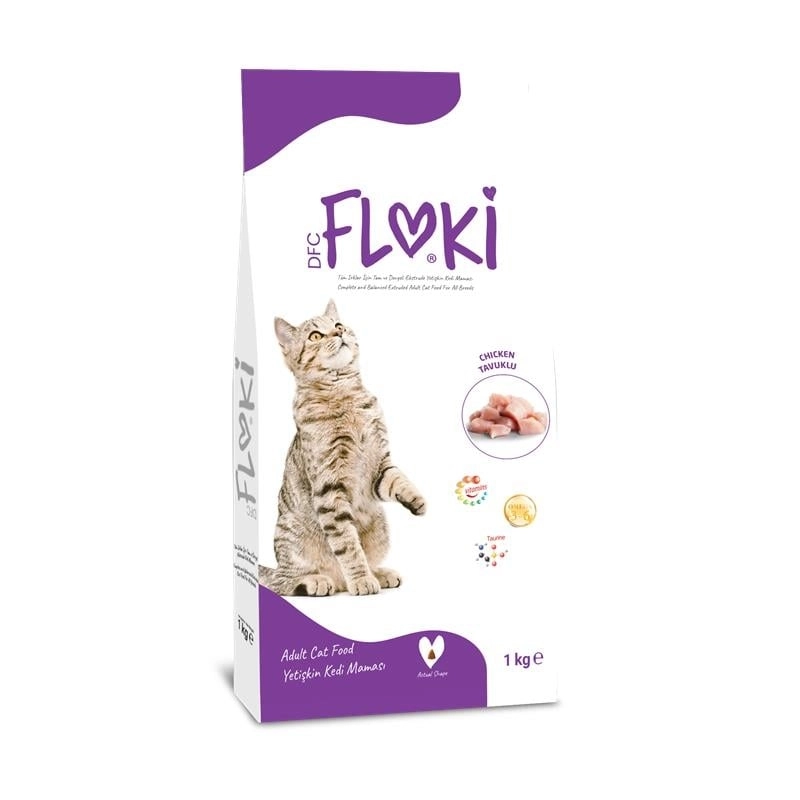 Floki Yetişkin Kedi Maması Tavuklu 1 Kg