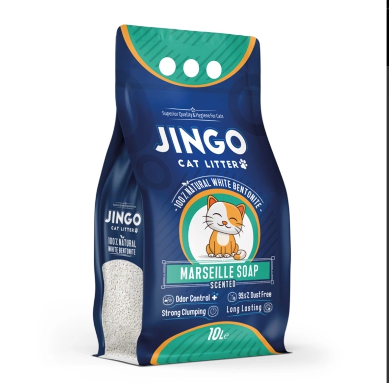 Jingo Marsilya Sabunlu Kedi Kumu (İnce) 10 Lt.