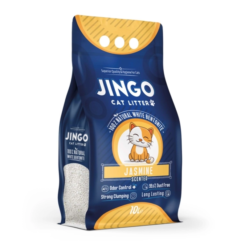 Jingo Yasemin Kokulu Kedi Kumu (İnce) 10 Lt.