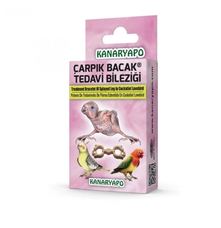 Kanaryapo Papağanlar İçin Çarpık Bacak Tedavi Bilezik Seti