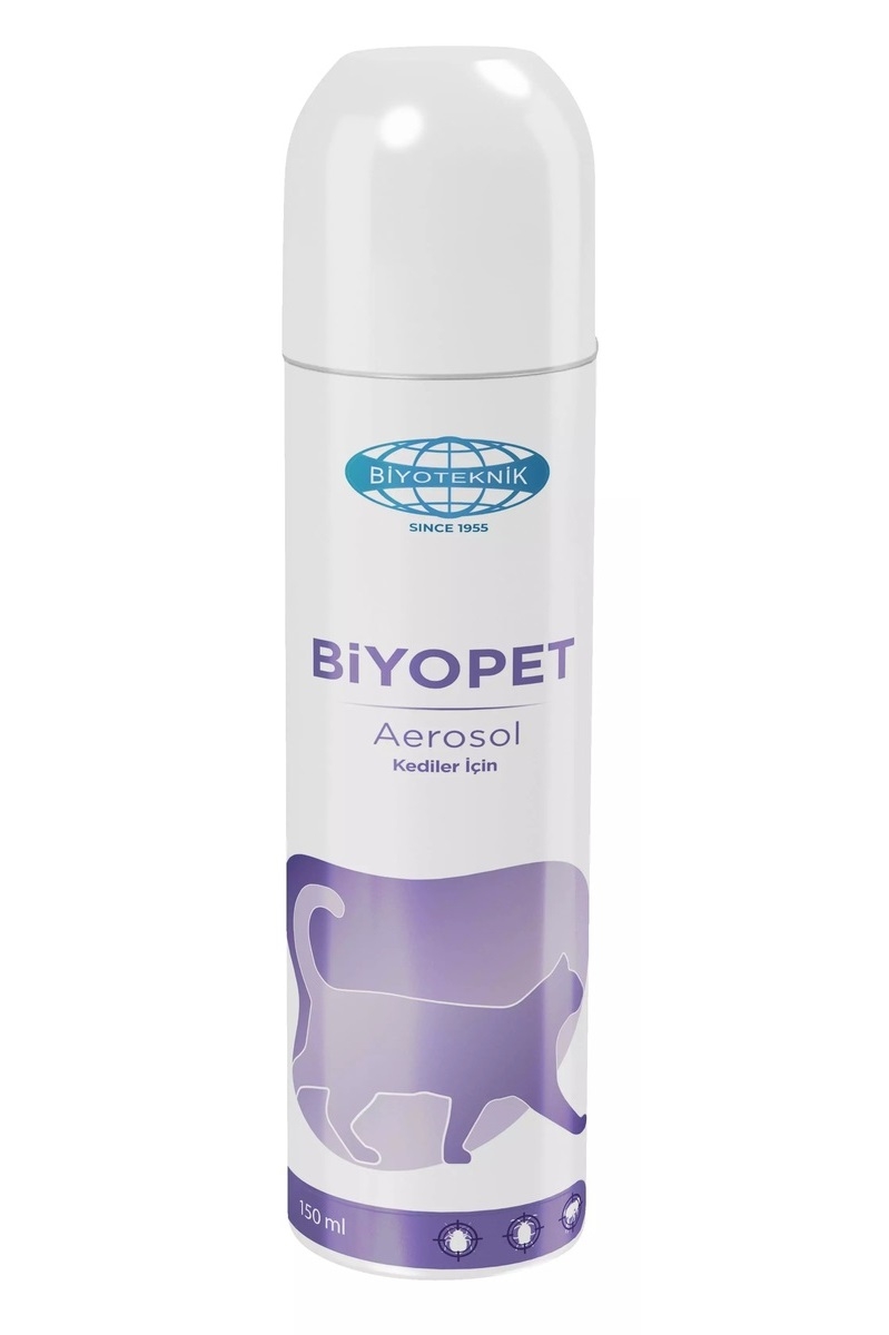 Biyoteknik Biyopet Aerosol Kedi Temizlik Spreyi 150 ml.