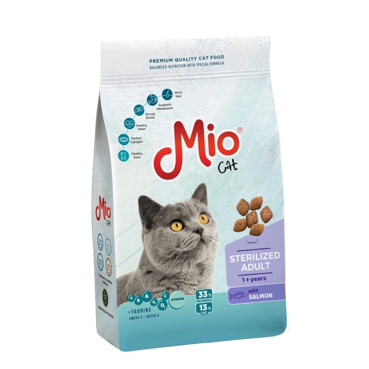 Mio Sterilised Somonlu Kısır Kedi Maması 1 Kg