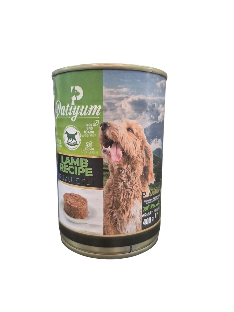 Patiyum Kuzu Etli Yetişkin Köpek Konservesi 400 Gr