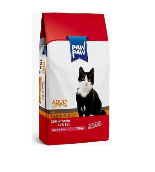 PawPaw Yetişkin Kedi Maması Kuzulu 15 KG