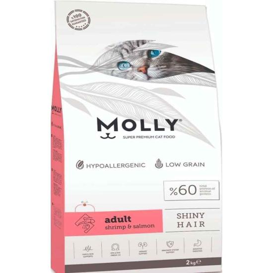 Molly Karides Ve Somonlu Yetişkin Kedi Maması 2 Kg