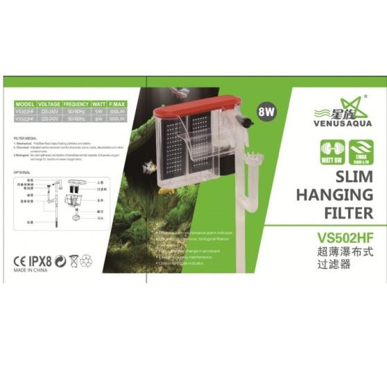 VS-502HF Venusaqua Akvaryum Şelale Filitre 500lt/h 8w