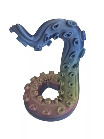 3D BASKI - AHTAPOT KOLU RAİNBOW PC KULAKLIK TUTUCU