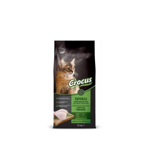 Crocus Tavuklu Yavru Kedi Maması 15 Kg