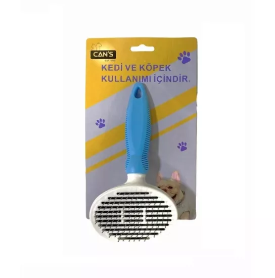 Premium Kedi ve Köpek Basmalı Tüy Tarağı - Farklı Renklerde