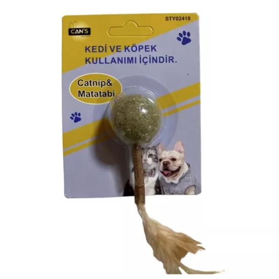 Catnip ve Matatabi Toplu Tüylü Oyuncak 10 x 3 cm