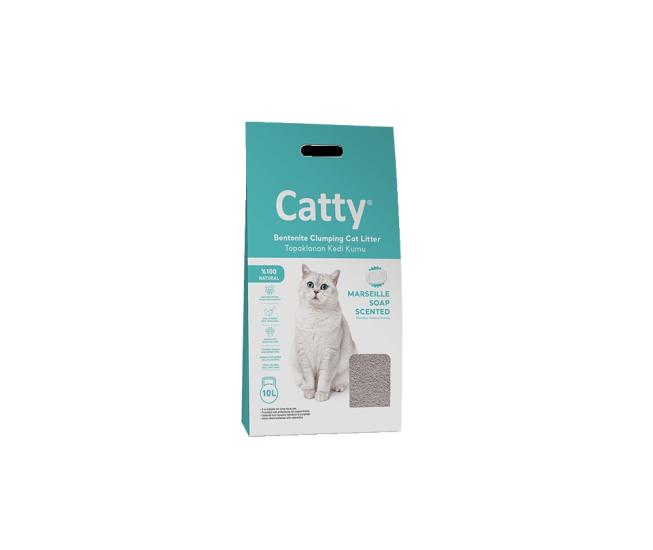 Catty Marsilya Sabunu Kokulu Bentonit Kedi Kumu 10 Lt