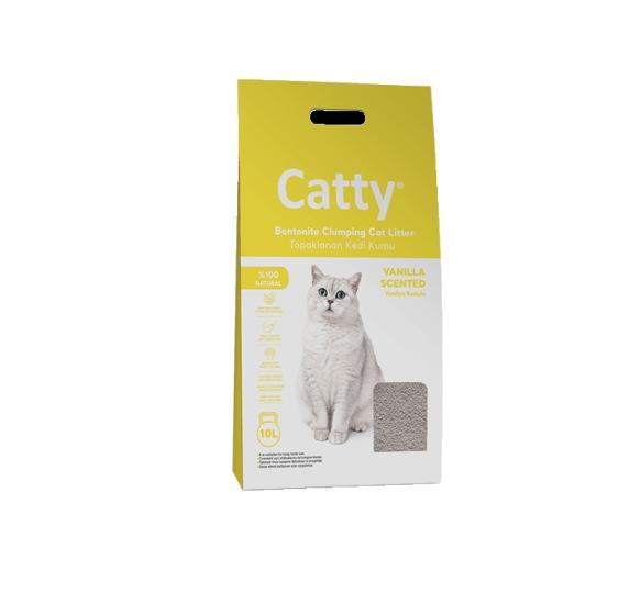 Catty Vanilya Kokulu Bentonit Kedi Kumu 10 Lt