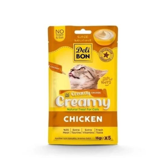 Delibon Tavuklu Krema Kedi Ödülü 5 Li 15 Gr