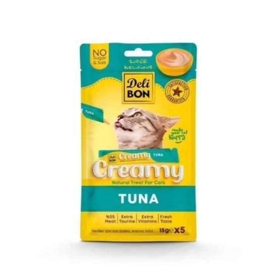 Delibon Ton Balıklı Krema Kedi Ödülü 5 Li 15 Gr