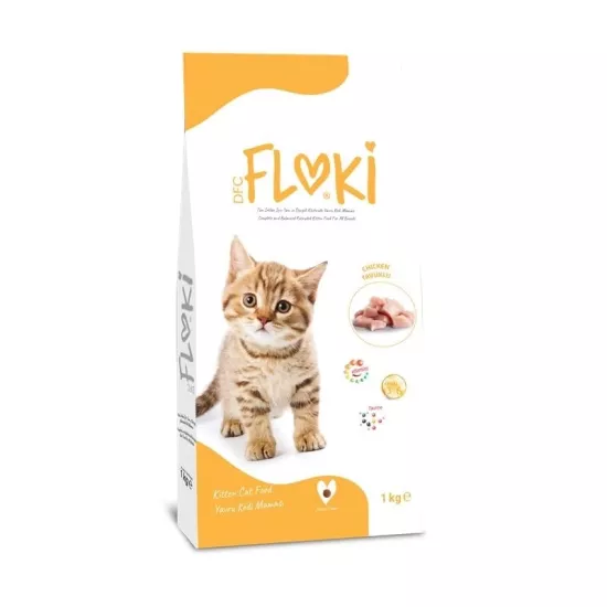 Floki Kitten Tavuklu Yavru Kedi Maması 1 Kg
