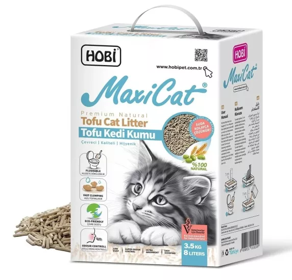 Hobi Bitkisel Pelet Kedi Kumu 8 Litre