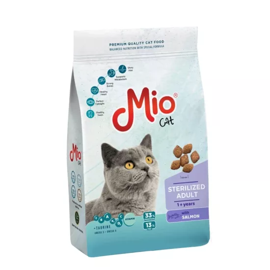 Mio Sterilised Somonlu Kısır Kedi Maması 1 Kg