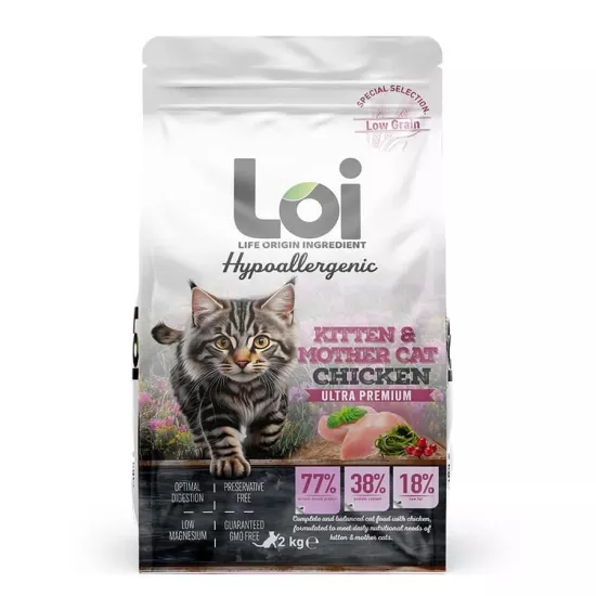 Loi Kitten Tavuklu Yavru Kedi Maması 2 Kg