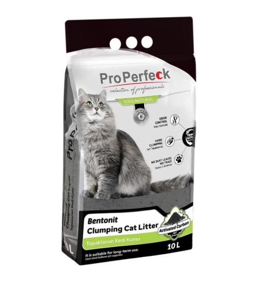 PRO PERFECK AKTİF KARBONLU KEDİ KUMU 10 LT