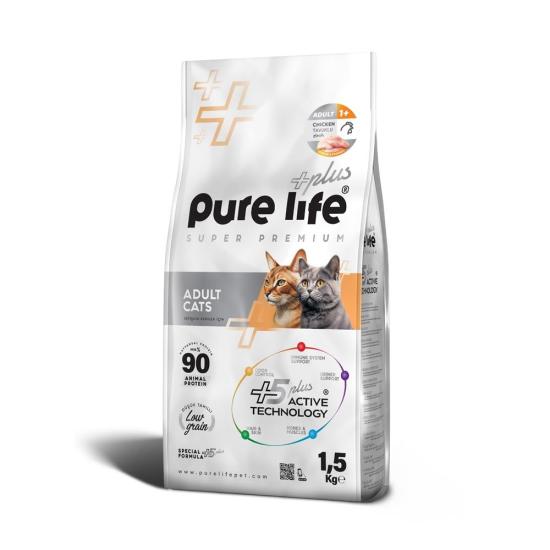 Pure Life Plus Tavuklu Kısırlaştırılmış Kedi Maması 1.5 Kg