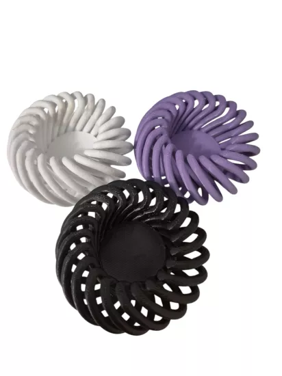 3D BASKI - 3 LÜ DEKORATİF MUMLUK