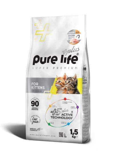 Pure Life Plus Tavuklu Yavru Kedi Maması 1.5 Kg