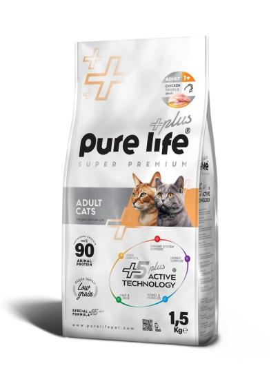 Pure Life Plus Tavuklu Yetişkin Kedi Maması 1.5 Kg