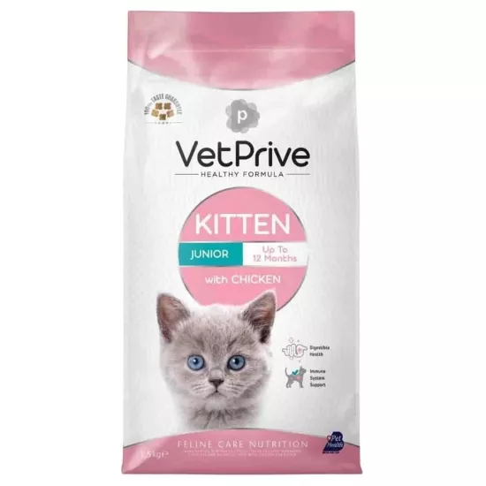 Vet Prive Kitten Tavuklu Yavru Kedi Maması 1,5 kg