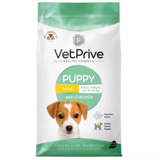 Vet Prive Tavuklu Küçük Irk Yavru Köpek Maması 3 kg