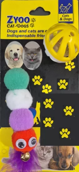 Işıklı Toplu Tırtıl Kedi Oyuncağı