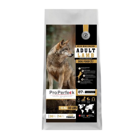 Pro Perfeck Süper Premium Kuzulu Yetişkin Köpek Maması 15 Kg