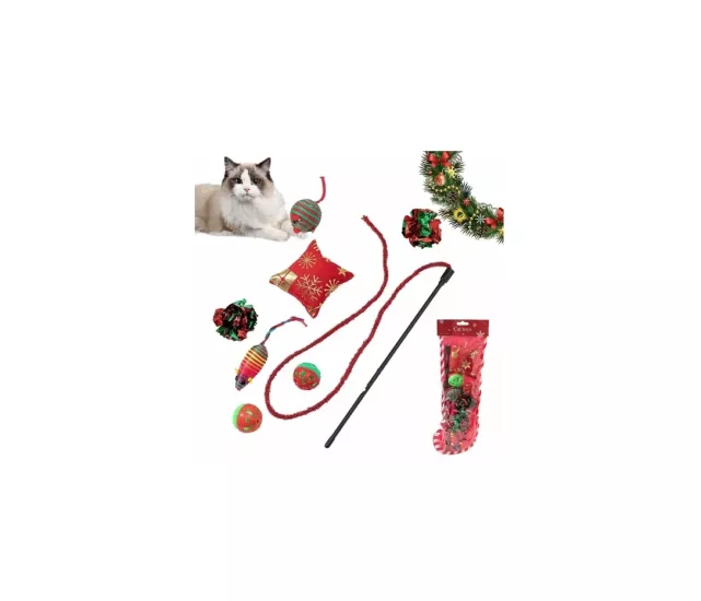 Yılbaşı Konsepti Kedi Oyuncak Seti
