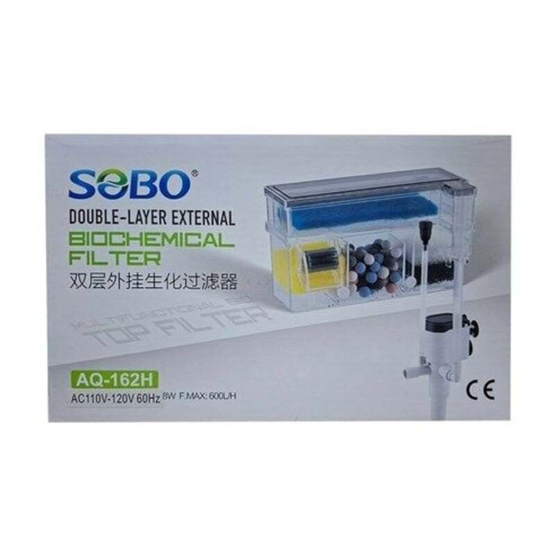 Sobo AQ-162H Bio Askı Filtre 600lt Saat