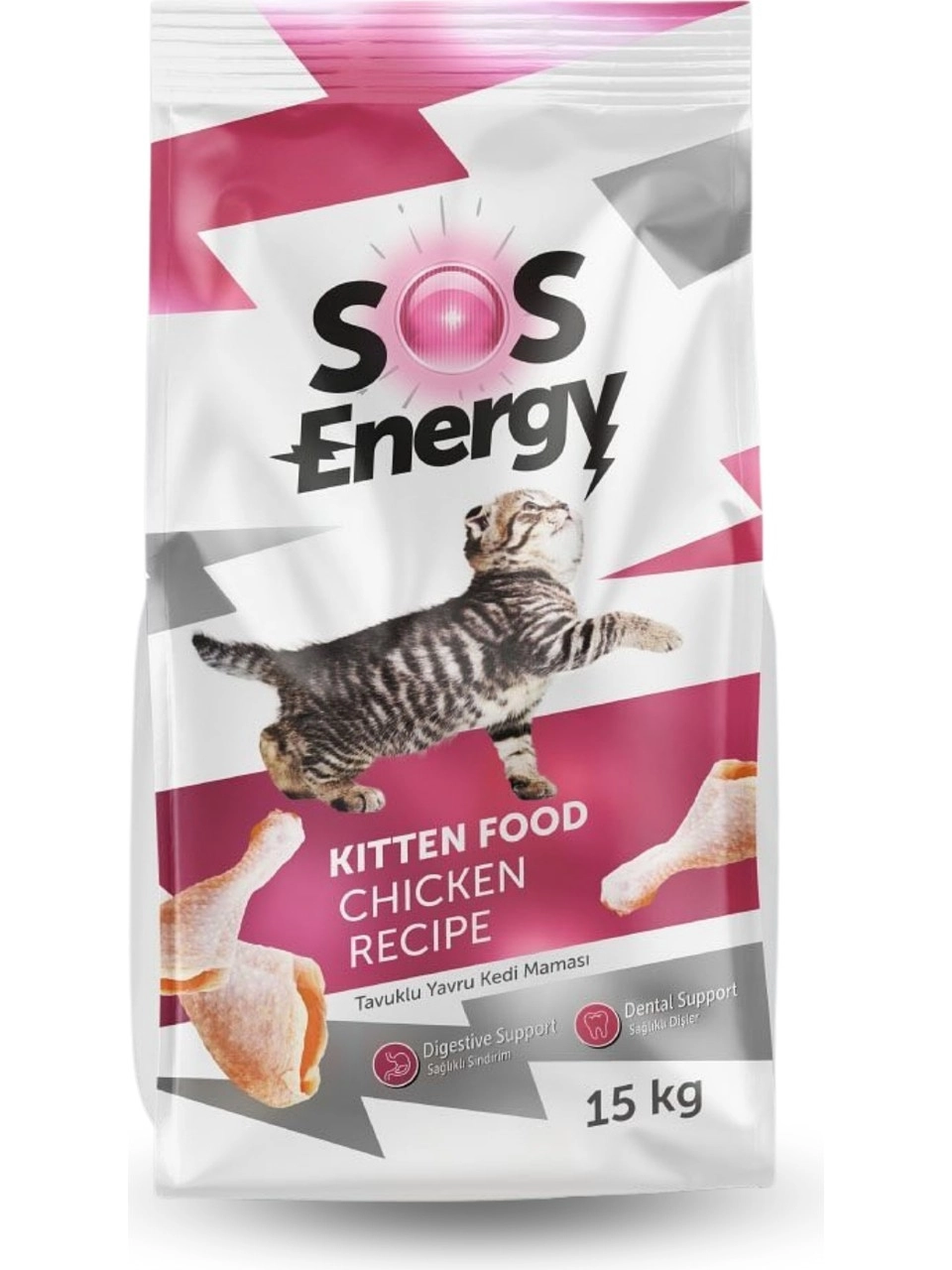 Sos Energy Tavuklu Yavru Kedi Maması 15 kg