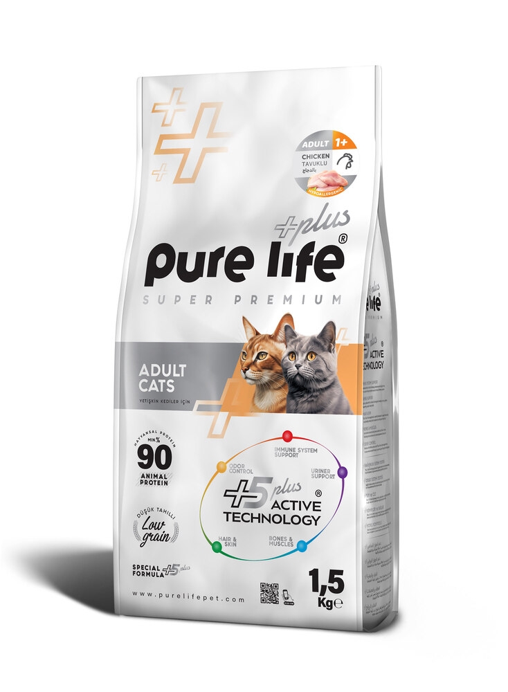 Pure Life Plus Tavuklu Yetişkin Kedi Maması 1.5 Kg