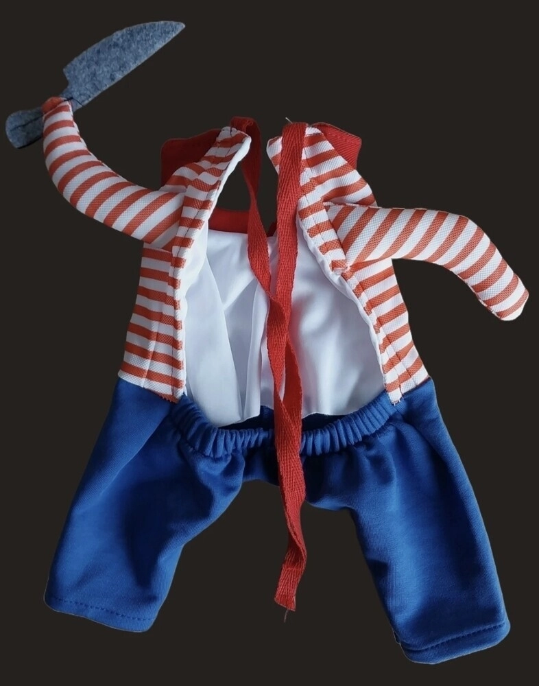 Chucky Katil Bebek Önden Giydirmeli Köpek Kıyafeti M beden